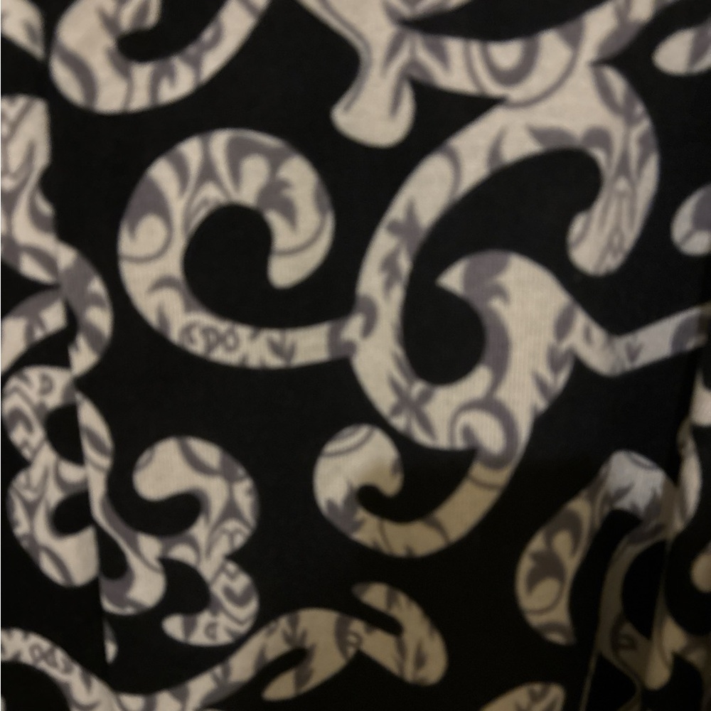 NWT Elegant Black Patterned Dress 4XL - Picture 3 of 4